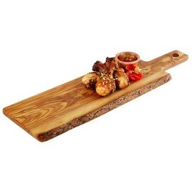 serving board OLIVE wood  L 400 mm with handles  B 150 mm  H 15 mm product photo