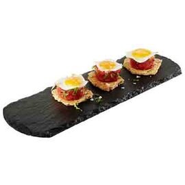 natural slate platter STARTER  • black | 300 mm  x 100 mm  H 7 mm product photo