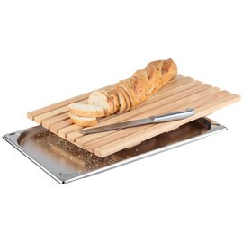 bread cutting board wood  • cutting grid|drip tray | 530 mm  x 325 mm  H 20 mm product photo  S