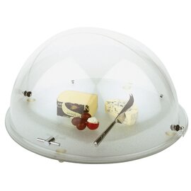 rolltop set plate|lid plastic glass with domed hood Ø 380 mm  H 240 mm product photo