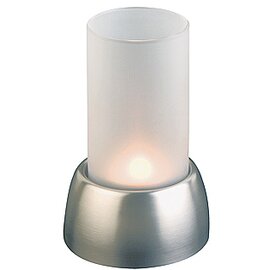 lantern 1-flame with tea light glass stainless steel matt satined  Ø 95 mm  H 150 mm product photo