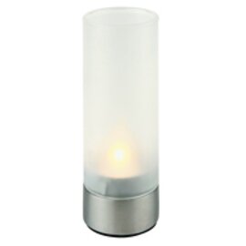 lantern 1-flame with tea light glass stainless steel matt satined  Ø 50 mm  H 150 mm | 2 pieces product photo