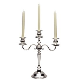 candelabre XL 3-flame metal  H 390 mm product photo