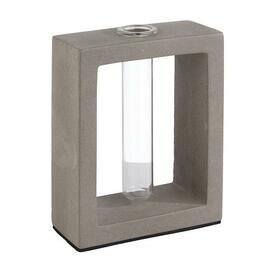 vase with glass insert ELEMENT glass concrete  H 125 mm product photo