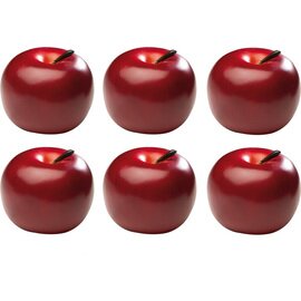 artificial food for decoration apple plastic red | 6 pieces product photo