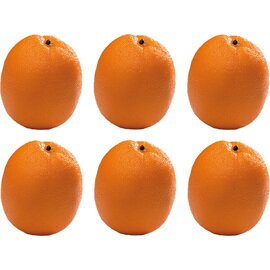 artificial food for decoration ORANGE plastic orange | 6 pieces product photo