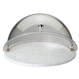 rolltop set plate|lid plastic white with domed hood Ø 380 mm  H 240 mm product photo