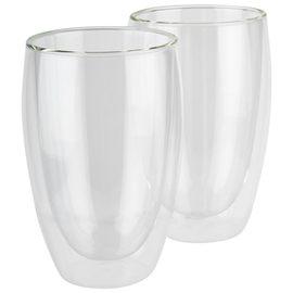 latte macchiato glass TWINZ set of 2 | 380 ml double-walled product photo