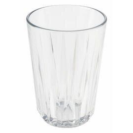 drinking cup CHRYSTAL tritan transparent with relief 40 cl | reusable product photo