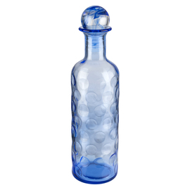glass carafe blue Stopper with silicone gasket H 300 mm product photo