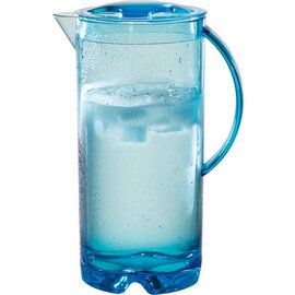 jug ICEBLUE plastic MS with lid blue transparent 2000 ml H 260 mm product photo