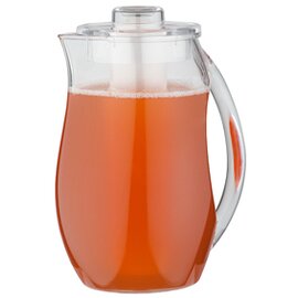 juice pitcher|water jug plastic MS with lid coolable transparent 2800 ml H 270 mm | with ice water tube product photo