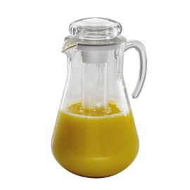 juice pitcher plastic MS with lid coolable transparent 3000 ml H 290 mm | with ice water tube product photo