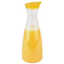carafe|jug plastic polycarbonate polypropylene with lid yellow 1600 ml H 30 mm product photo