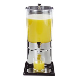 Juice dispenser &quot;ECONOMIC&quot; BLACK, 6 ltr., CNS 18/10 / acrylic (bottom plate black) product photo