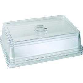 Cover GN, suitable for GN 1/2 trays, transparent plastic MS, almost unbreakable, stackable, approx. 32,5 cm x 27 cm x 9,5 cm product photo
