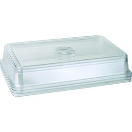 Cover GN, suitable for GN 1/1 trays, transparent plastic MS, almost unbreakable, stackable, approx. 53 cm x 32,5 cm x 9,5 cm product photo