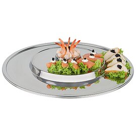 buffet tray stainless steel Ø 480 mm  H 45 mm product photo