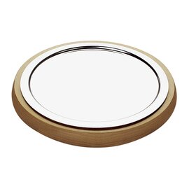 cooling tray TOP FRESH ROUND 3-part plastic stainless steel wood coolable Ø 480 mm  H 60 mm product photo