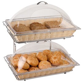 buffet rack DOPPELDECKER GN 1/1 plastic metal with 2 baskets | 2 covers 560 mm  x 365 mm  H 620 mm product photo