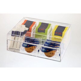 multi-box transparent with lid 4 compartments 220 mm  B 170 mm product photo