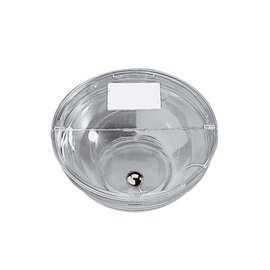 bowl with lid 2500 ml acrylic transparent chrome-plated handle Ø 230 mm product photo