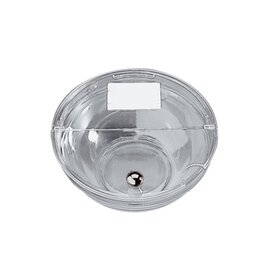 11878 Schutzdeckel, mit Chromkugel, glasklarer Kunststoff, klappbar mit Beschriftungs-Schild, ca. Ø 23,5 cm product photo