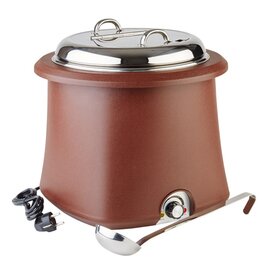 electric soup kettle brown removable lid 230 volts 450 - 550 watts 10 ltr  Ø 380 mm  H 365 mm product photo