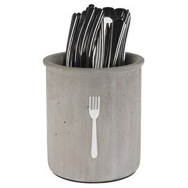 cutlery container ELEMENT grey cutlery storage fork  Ø 120 mm  H 140 mm product photo  S