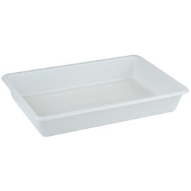 rectangular bowl plastic white 3 ltr 340 mm  x 235 mm  H 70 mm product photo