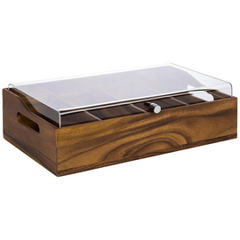 cutlery container 4 compartments brown  L 510 mm  H 130 mm product photo