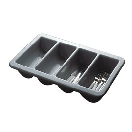 cutlery container GN 1/1 grey 4 compartments  L 530 mm  H 100 mm product photo