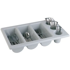 cutlery tray GN 1/1 grey 6 compartments  L 530 mm  H 100 mm product photo