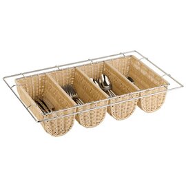 cutlery container BUFFET GN 1/1 beige 4 compartments product photo