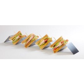 snack tray stainless steel | 4 shelves | 560 mm  x 80 mm  H 55 mm product photo