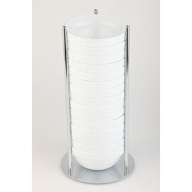 bowl dispenser maxi with 15 white melamine bowls dish Ø 140 mm number of crockery stacks 1 product photo