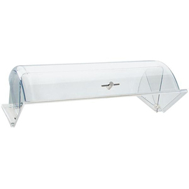 rolltop hood  • GN 1/2 polycarbonate clear transparent  L 325 mm  x 265 mm  H 150 mm | chrome-plated handle product photo