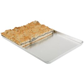 display tray|bar counter tray aluminium reinforced rim L 400 mm W 250 mm H 20 mm product photo