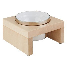 cooling bowl BRIDGE 4-part stainless steel wood maple coloured square product photo