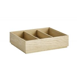 Insert for GN 1/2 wooden box, set of 2 oak wood (oiled), suitable for VALO GN 1/2 wooden box 10.5 x 24 cm H 6 cm product photo  S