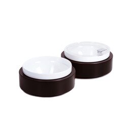 bowl box L base|bowl plastic wood white wenge coloured Ø 265 mm  H 60 mm product photo