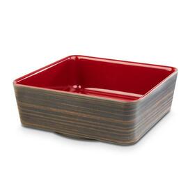 bowl 1.5 ltr 200 mm x 200 mm APS PLUS UNIVERSAL melamine red | brown square H 70 mm product photo  S