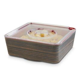 bowl 1.5 ltr 200 mm x 200 mm APS PLUS UNIVERSAL melamine red | brown square H 70 mm product photo  S