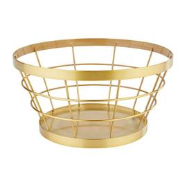 basket | stand BASKET golden coloured Ø 210 mm H 110 mm product photo