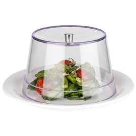 airtight covering SAN clear transparent H 100 mm Ø 165 mm | handle details chromed product photo  S