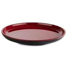 plate ASIA PLUS melamine black red outside matt | inside shiny  Ø 160 mm | reusable product photo
