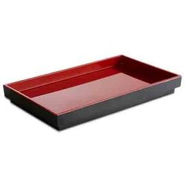 bowl ASIA PLUS 300 ml melamine red black 255 mm  x 155 mm  H 30 mm product photo