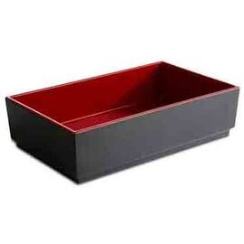 bowl ASIA PLUS 1400 ml melamine red black 255 mm  x 155 mm  H 65 mm product photo