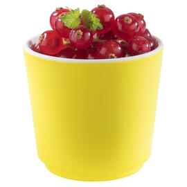 bowl 0.15 ltr Ø 65 mm HAPPY BUFFET melamine white | yellow H 60 mm product photo  S