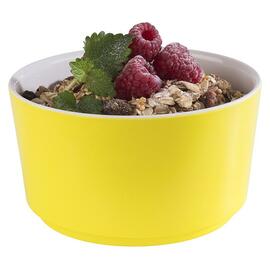 bowl 0.6 ltr Ø 130 mm HAPPY BUFFET melamine white | yellow H 70 mm product photo  S
